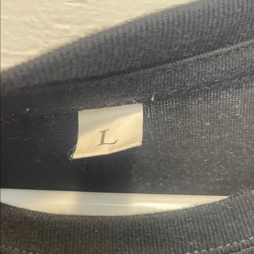 Black Shirt with Red Heart Accent - Like New: Worn Once - Picture 2 of 3
